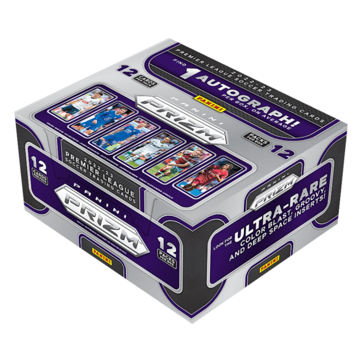 Soccer - 2022/23 Prizm Premier League Hobby Trading Cards (Display of 12) - Sports Cards