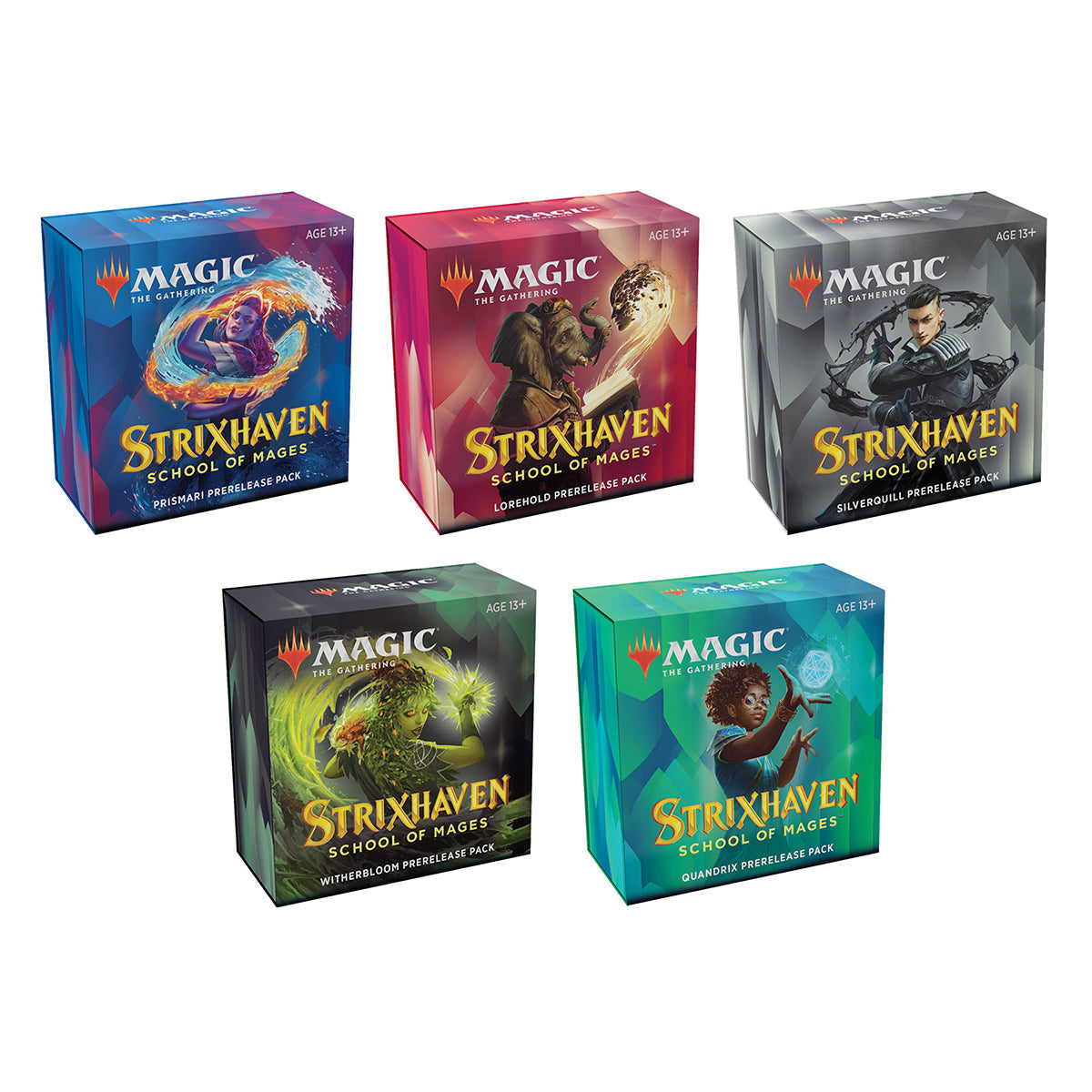 Magic Strixhaven School of Mages Prerelease Packs (Set of 5) MTG - Trading Card Games