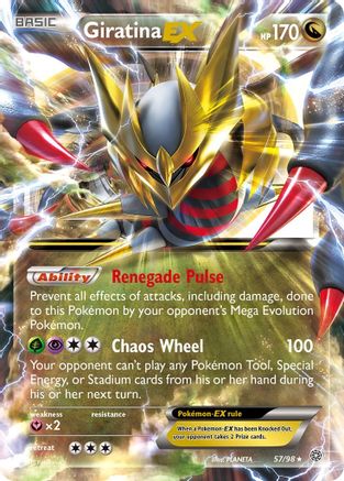 Giratina-EX 57/98 - Ancient Origins Holofoil - Single Cards