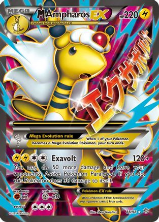 M Ampharos-EX 88/98 - Ancient Origins Holofoil - Single Cards