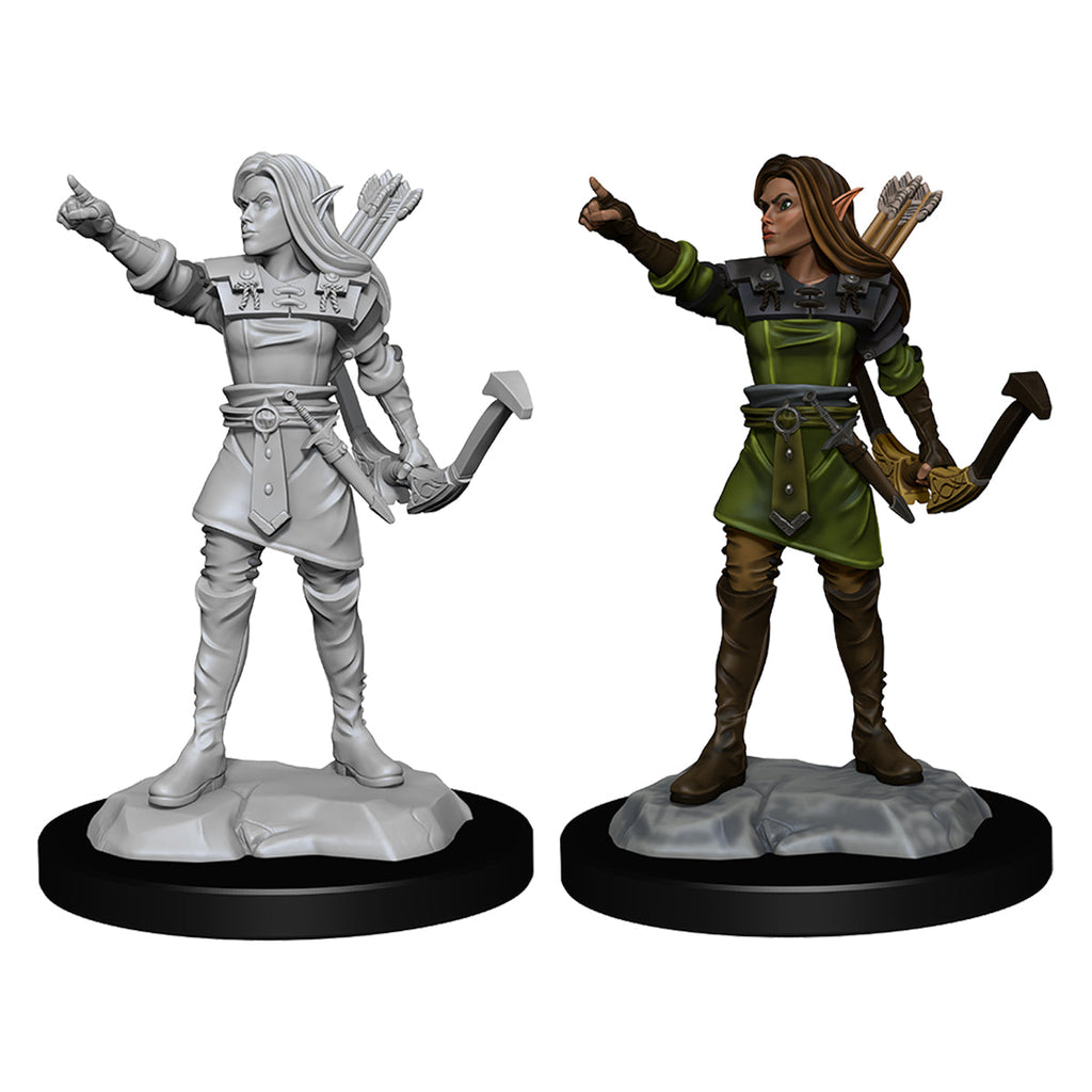 D&D Nolzurs Marvelous Unpainted Miniatures Elf Female Ranger - Miniatures - 3