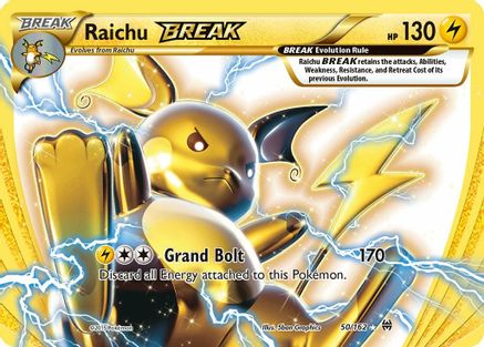 Raichu BREAK 50/162 - BREAKthrough Holofoil - Single Cards