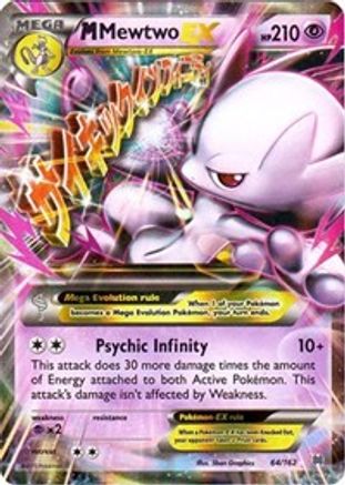 M Mewtwo-EX 64/162 - BREAKthrough Holofoil - Single Cards