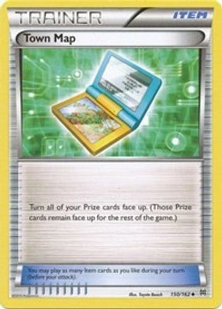 Town Map 150/162 - BREAKthrough Reverse Holofoil - Single Cards