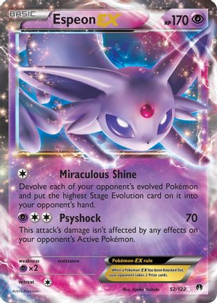 Espeon-EX 52/122 - BREAKpoint Holofoil - Single Cards