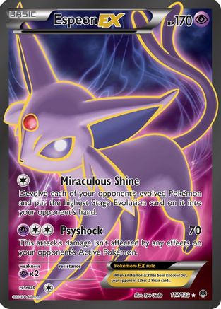 Espeon EX (Full Art) 117/122 - BREAKpoint Holofoil - Single Cards