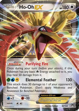 Ho-Oh-EX 92/122 - BREAKpoint Holofoil - Single Cards