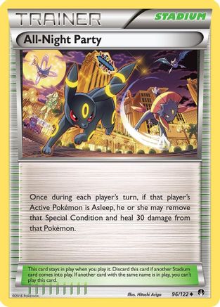 All-Night Party 96/122 - BREAKpoint Reverse Holofoil - Single Cards