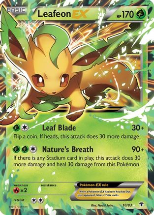 Leafeon-EX 10/83 - Generations Holofoil - Single Cards