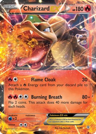Charizard-EX 11/83 - Generations Holofoil - Single Cards