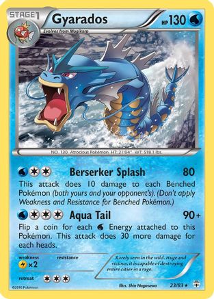 Gyarados 23/83 - Generations Reverse Holofoil - Single Cards