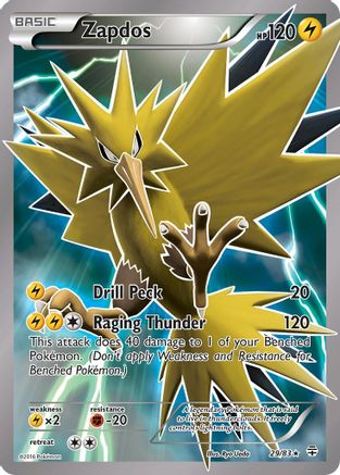 Zapdos 29/83 - Generations Holofoil - Single Cards