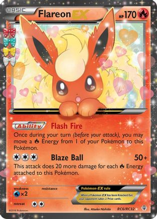 Flareon-EX RC6/83 - Generations Holofoil - Single Cards
