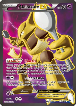 Alakazam EX (Full Art) 117/124 - Fates Collide Holofoil - Single Cards