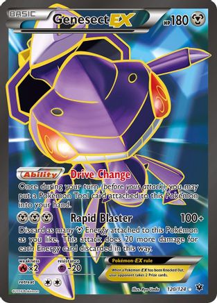 Genesect EX (Full Art) 120/124 - Fates Collide Holofoil - Single Cards