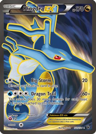 Kingdra-EX 122/124 - Fates Collide Holofoil - Single Cards