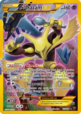 Alakazam-EX 125/124 - Fates Collide Holofoil - Single Cards