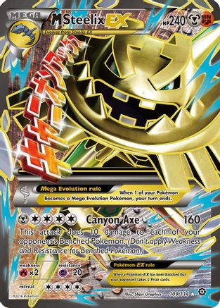 M Steelix-EX 109/114 - Steam Siege Holofoil - Single Cards