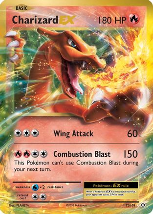 Charizard-EX 12/108 - Evolutions Holofoil - Single Cards