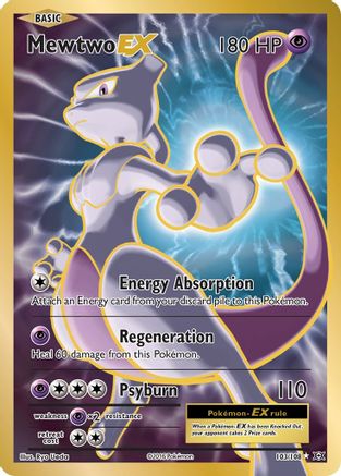 Mewtwo-EX 103/108 - Evolutions Holofoil - Single Cards