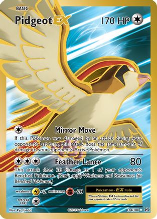 Pidgeot-EX 104/108 - Evolutions Holofoil - Single Cards