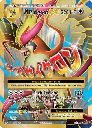 M Pidgeot-EX 105/108 - Evolutions Holofoil - Single Cards