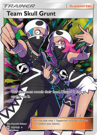 Team Skull Grunt 149/149 - Sun & Moon Pokemon Holofoil - Single Cards