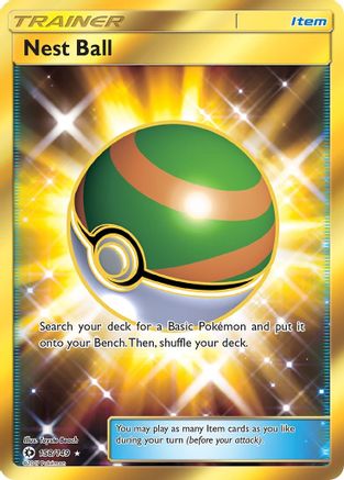Nest Ball 158/149 - Sun & Moon Pokemon Holofoil - Single Cards