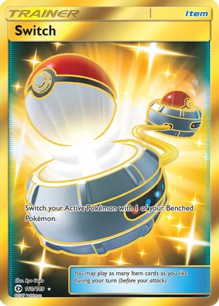 Switch 160/149 - Sun & Moon Pokemon Holofoil - Single Cards