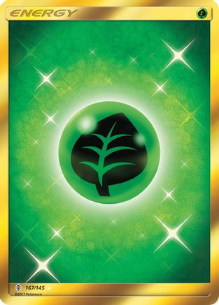 Grass Energy 167/145 - Guardians Rising Pokemon Holofoil - Single Cards