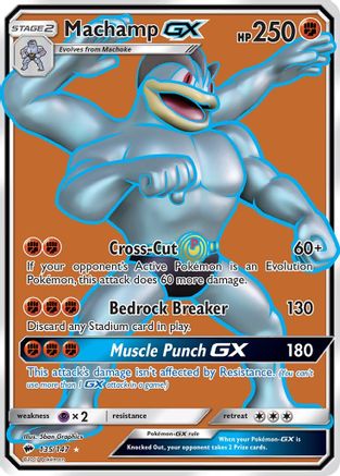 Machamp-GX 135/147 - Burning Shadows Pokemon Holofoil - Single Cards
