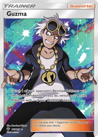 Guzma 143/147 - Burning Shadows Pokemon Holofoil - Single Cards
