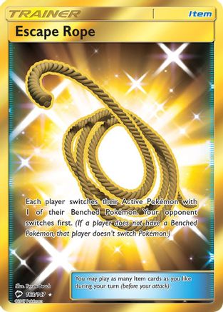 Escape Rope 163/147 - Burning Shadows Pokemon Holofoil - Single Cards