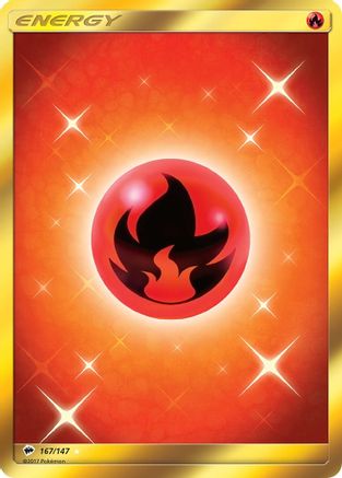 Fire Energy 167/147 - Burning Shadows Pokemon Holofoil - Single Cards