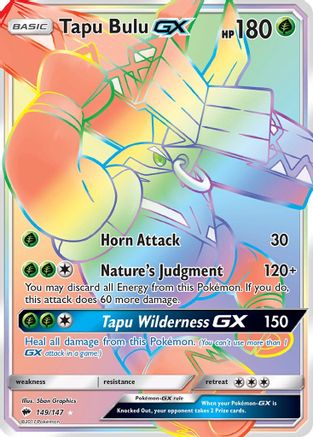 Tapu Bulu-GX 149/147 - Burning Shadows Pokemon Holofoil - Single Cards