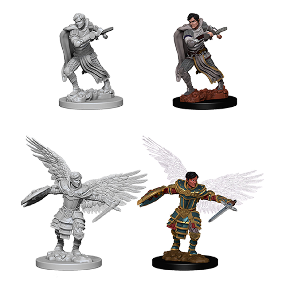 D&D Nolzurs Marvelous Unpainted Miniatures Male Aasimar Fighter - Miniatures
