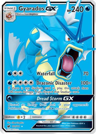 Gyarados-GX 101/111 - Crimson Invasion Pokemon Holofoil - Single Cards