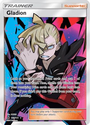 Gladion 109/111 - Crimson Invasion Pokemon Holofoil - Single Cards