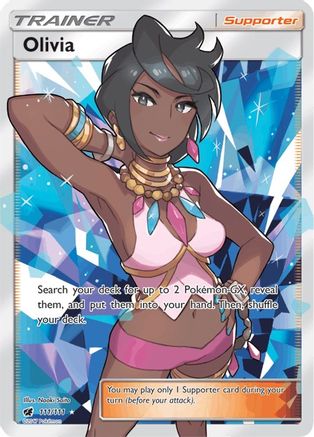 Olivia 111/111 - Crimson Invasion Pokemon Holofoil - Single Cards