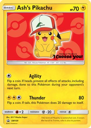 Ash's Pikachu - SM109 SM109/248 - SM Promos - Single Cards