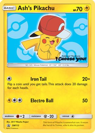 Ash's Pikachu - SM113 SM113/248 - SM Promos - Single Cards