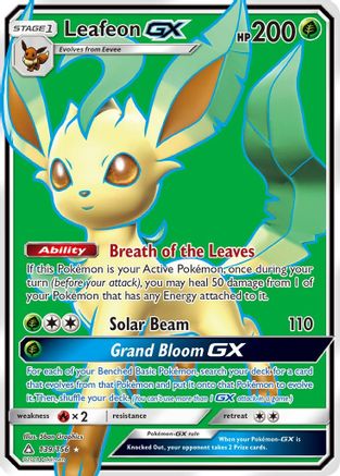 Leafeon-GX 139/156 - Ultra Prism Pokemon Holofoil - Single Cards