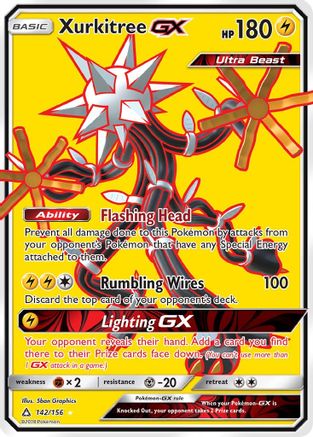 Xurkitree-GX 142/156 - Ultra Prism Pokemon Holofoil - Single Cards