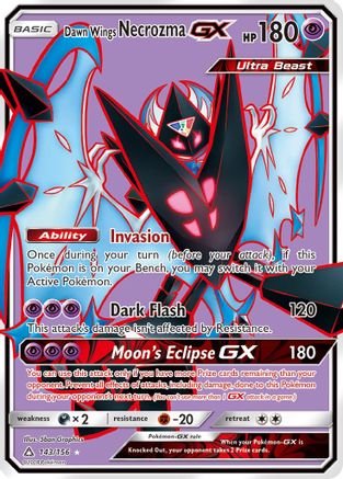 Dawn Wings Necrozma-GX 143/156 - Ultra Prism Pokemon Holofoil - Single Cards