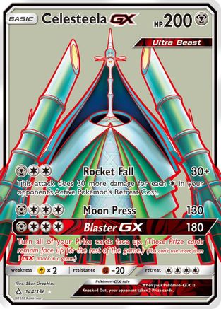 Celesteela-GX 144/156 - Ultra Prism Pokemon Holofoil - Single Cards