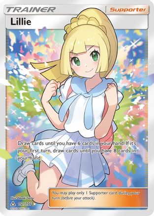 Lillie 151/156 - Ultra Prism Pokemon Holofoil - Single Cards