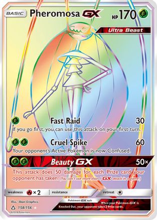 Pheromosa-GX 158/156 - Ultra Prism Pokemon Holofoil - Single Cards