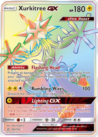 Xurkitree-GX 160/156 - Ultra Prism Pokemon Holofoil - Single Cards