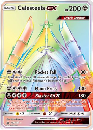 Celesteela-GX 162/156 - Ultra Prism Pokemon Holofoil - Single Cards