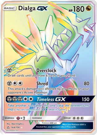 Dialga-GX 164/156 - Ultra Prism Pokemon Holofoil - Single Cards
